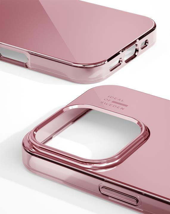 Productafbeelding iDeal Of Sweden Magsafe Designer Spiegel met harde beschermhoes Rose Pink (Apple iPhone 16 Pro)