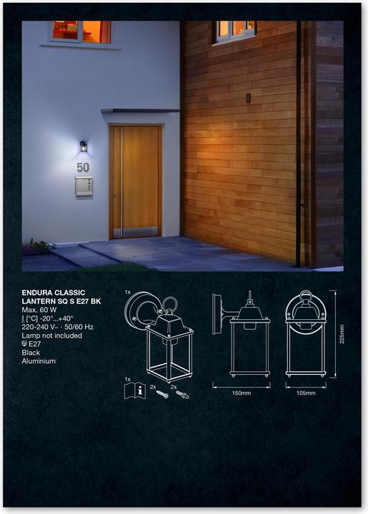 Produktbild Ledvance Endura Classic Lantern (E27, IP23)