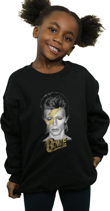 Produktbild David Bowie Aladdin Sane Gold Bolt Sweatshirt Mädchen (116)