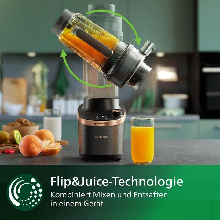 Productafbeelding Philips HR3770/10 High Speed Blender met sapfunctie, zwart (1500 W)