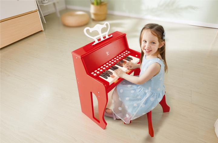 Produktbild Hape Leuchttasten-Piano mit Hocker, rot FSC