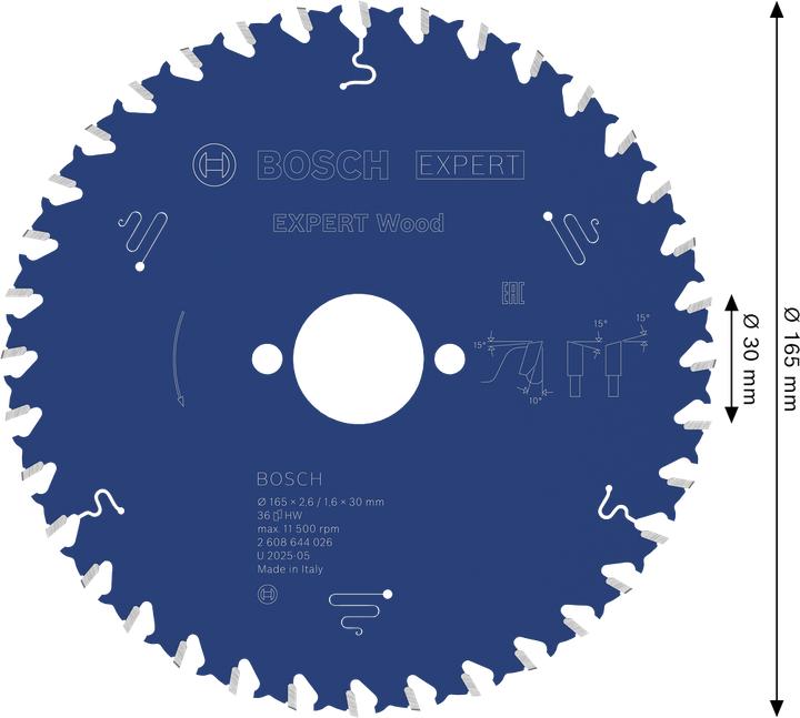Immagine prodotto Bosch Professional Zubehör Lama circolare Expert for Wood