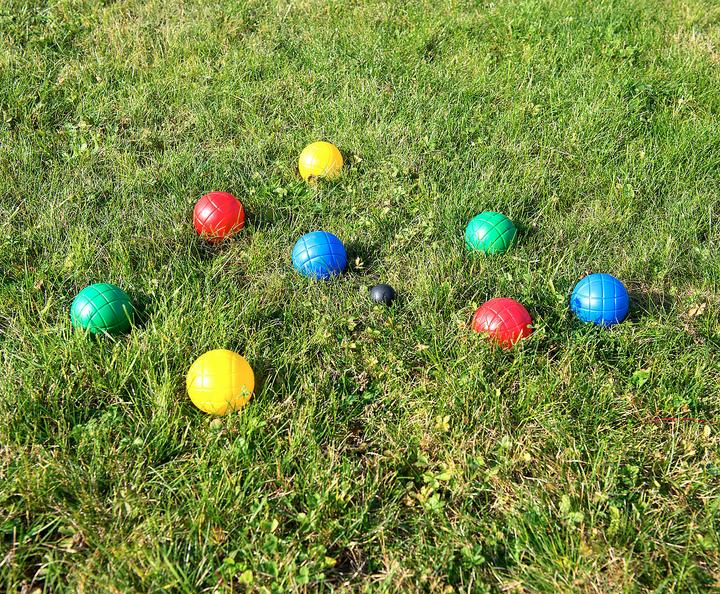 Produktbild Pearl Boule- & Boccia-Spiel inkl. Tragekorb (8 x, 70 mm)