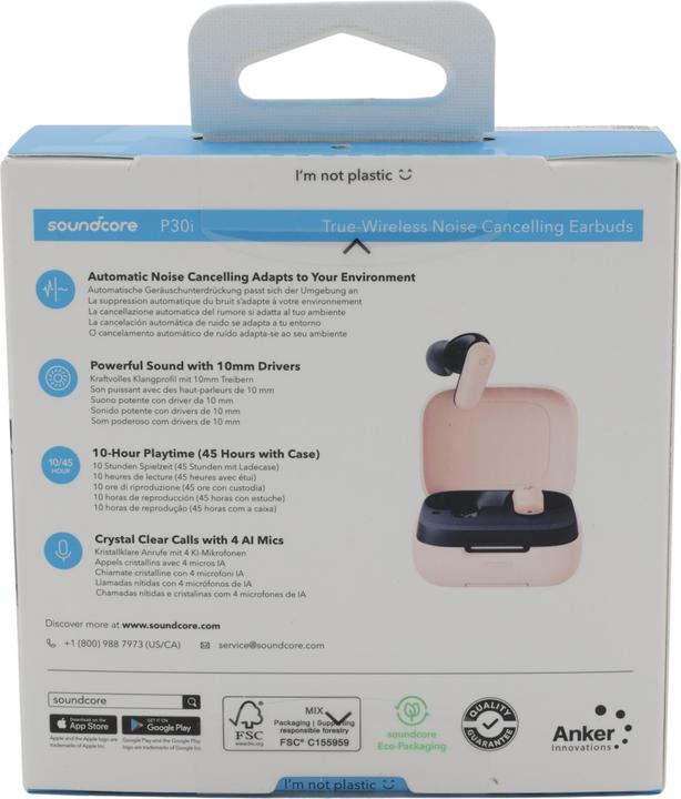 Image du produit soundcore P30i Pink A3959Z51 In-Ear-Kopfhörer (ANC, 10 h, Sans fil)