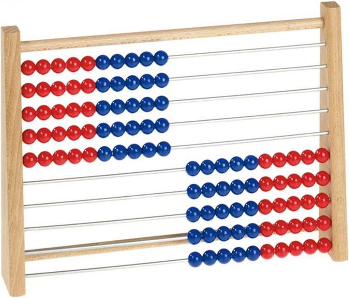 Produktbild Betzold Rechenrahmen rot/blau (7 Jahre)