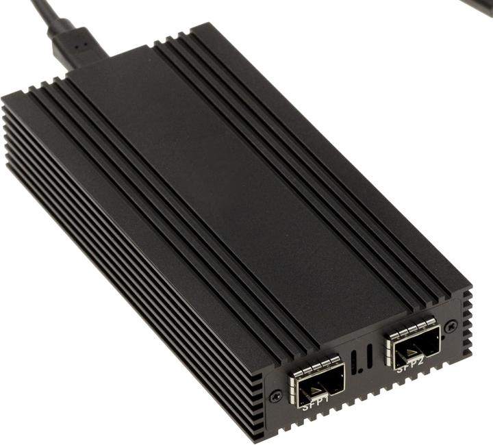 Kalea-informatique USB 4 Thunderbolt 3 10G Fiber Network Adapter Cable with 2 SFP+ Ports and Intel I82599 Chipset (Thunderbolt 3, SFP+ (2x))