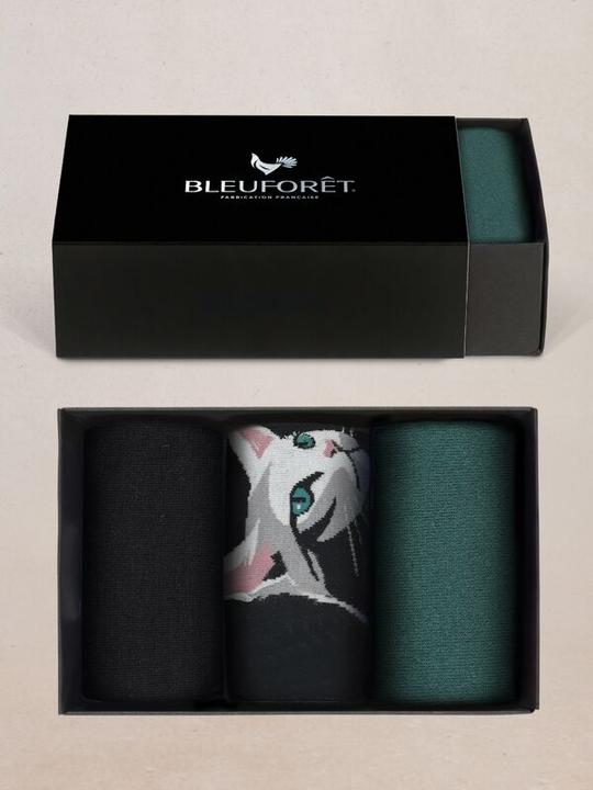 Produktbild Bleuforêt Geschenkbox Katzenmotiv (3er Pack, 36 - 40)