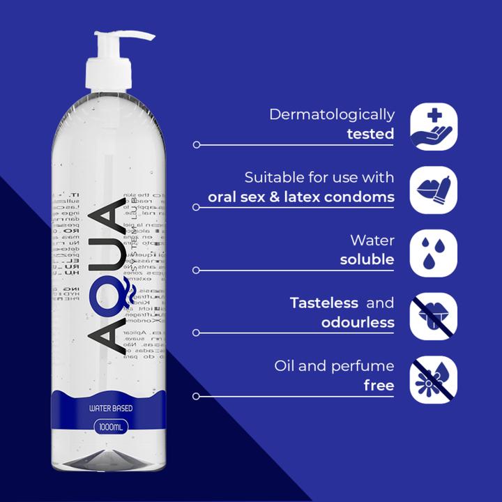 Actual product image Aqua QUALITY - WATER-BASED LUBRICANT 1000 ML (1000 ml)