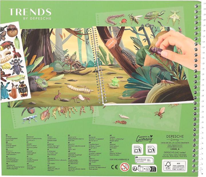 Produktbild Trend DEPESCHE Stickerbuch Explorer Stickerworld mit Relief Stickern