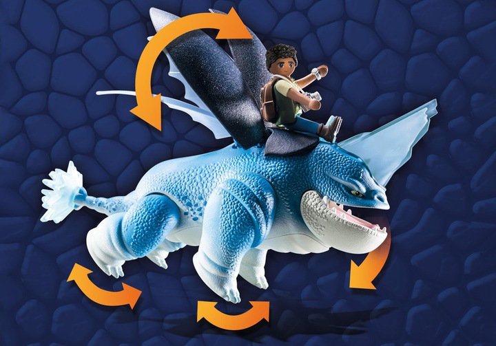 Produktbild Playmobil Dragons: The Nine Realms - Plowhorn & D'Angelo (71082, Playmobil Dragons)