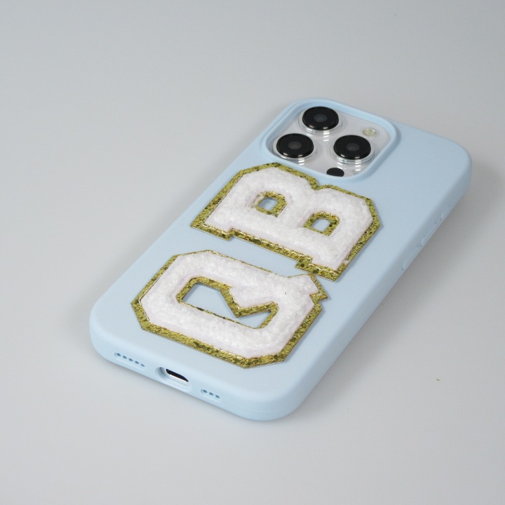 Produktbild PhoneLook Sticker Aufkleber für Handy/Tablet/Computer 3D gestickt Buchstabe O