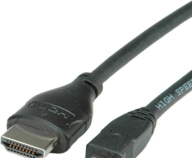 Immagine prodotto Roline micro HDMI (Typ D) — HDMI (Typ A) (2 m, HDMI, 1.4)