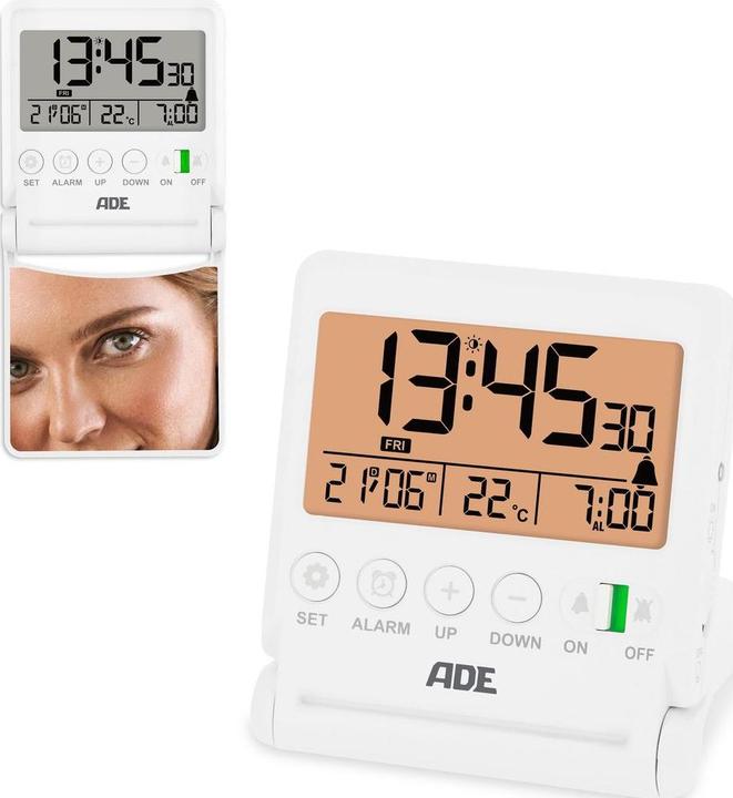Actual product image ADE Digitalwecker CK2507-1 Weiss