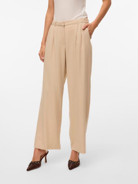 Actual product image Vero Moda VMMINDY Mid-rise waist trousers Wide leg trousers (W40/L32)