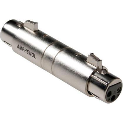 Thumbnail - Amphenol XLR Adapter 3 pole male to male, Audio Adapter, Silber