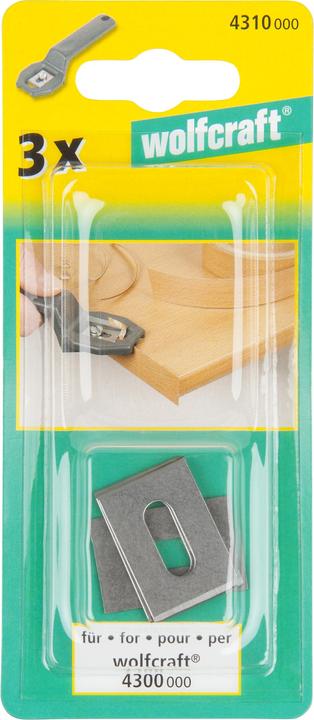 Immagine prodotto wolfcraft 3 Ersatzklingen für Kantenschneider (Lama di ricambio)