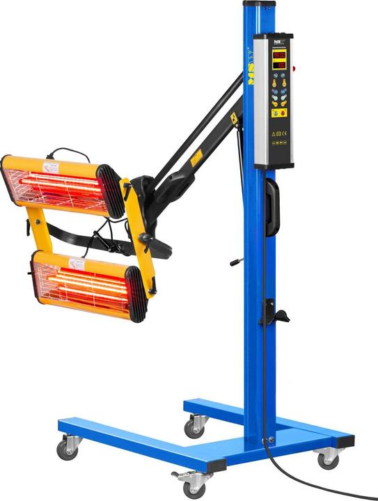 MSW Lacktrockner Strahler Infrarotstrahler Heizstrahler Infrarot Lampe Auto 2200W