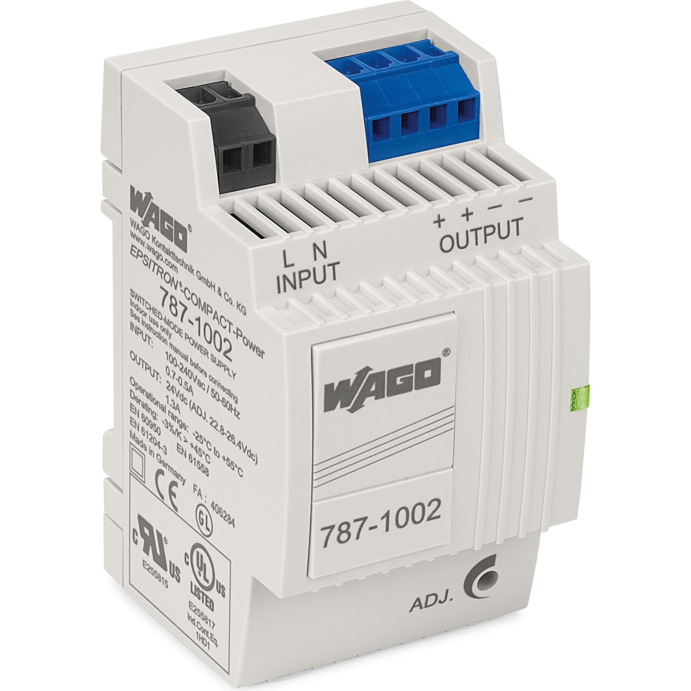 Wago, Systemstromversorgung, Hutschienen-Netzteil (DIN-Rail