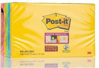 Produktbild 3M Post-It Assorted Sticky Note, 76mm x 127mm