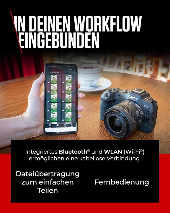 Actual product image Canon EOS R8 Kit - (EU) (24 - 50 mm, 24.20 Mpx)