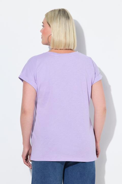 Image du produit Ulla Popken T-shirt oversize, message California, décolleté rond et manches courtes (42, 44)