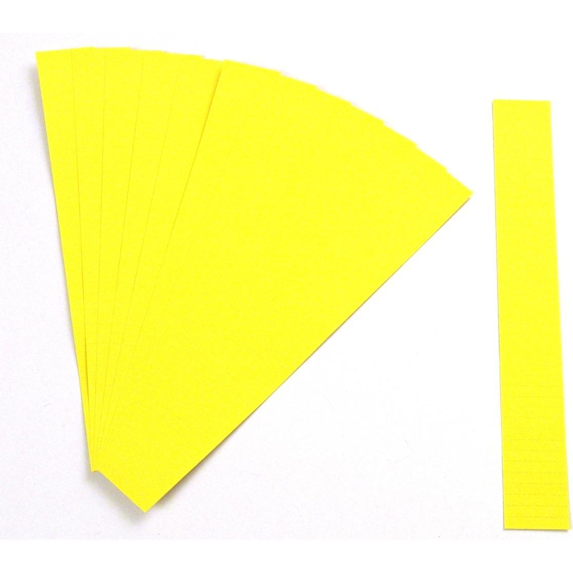 Ultradex, Kartenaufbewahrung, Einsteckkarten für 50mm Einsteckschiene 420x46mm zitrone VE=6 Streifen