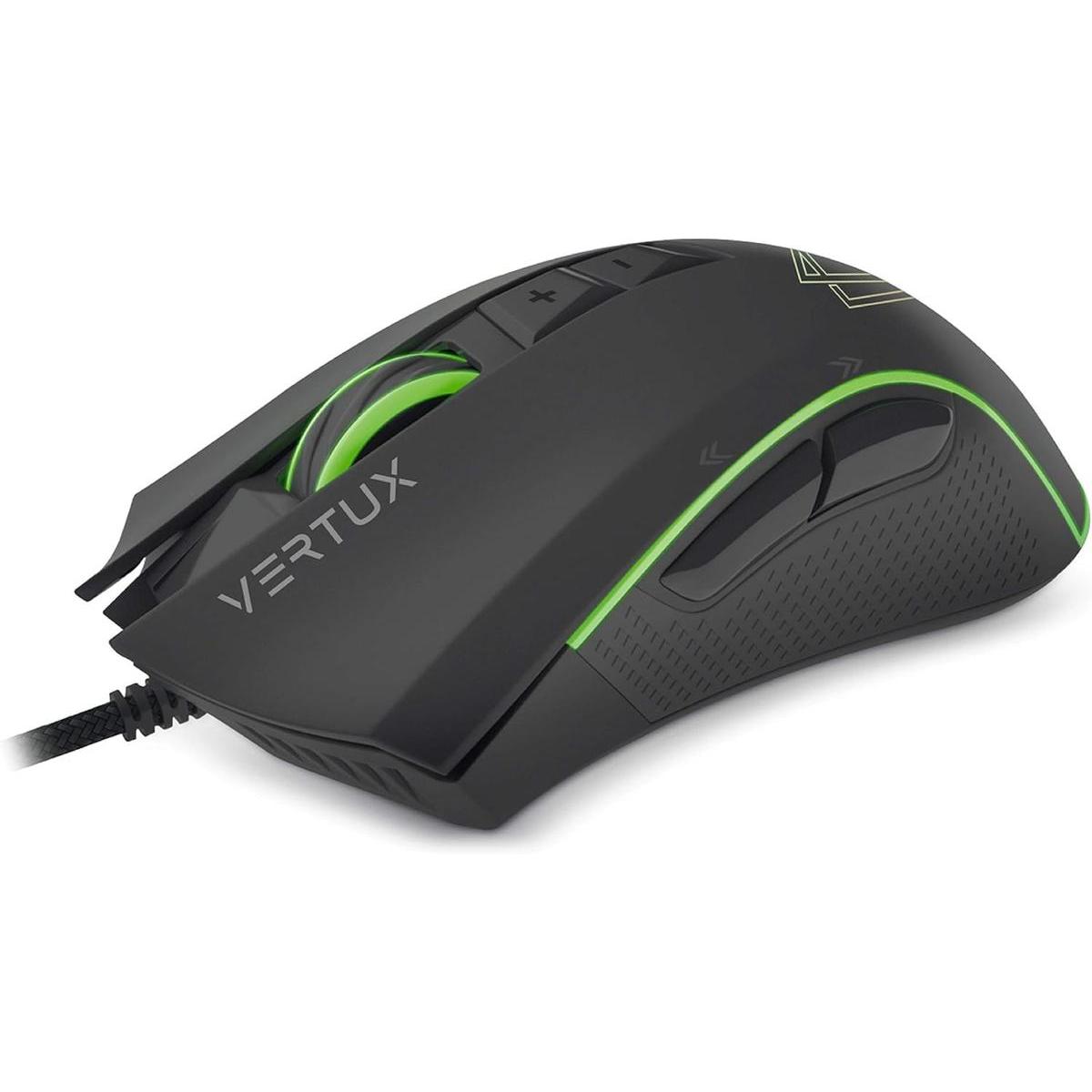 Vertux Egér - RODON (Vezetékes, Optikai, RGB LED, 7 gomb, 12000 dpi, fekete) (Kabelgebunden) (EGEVERRODON)