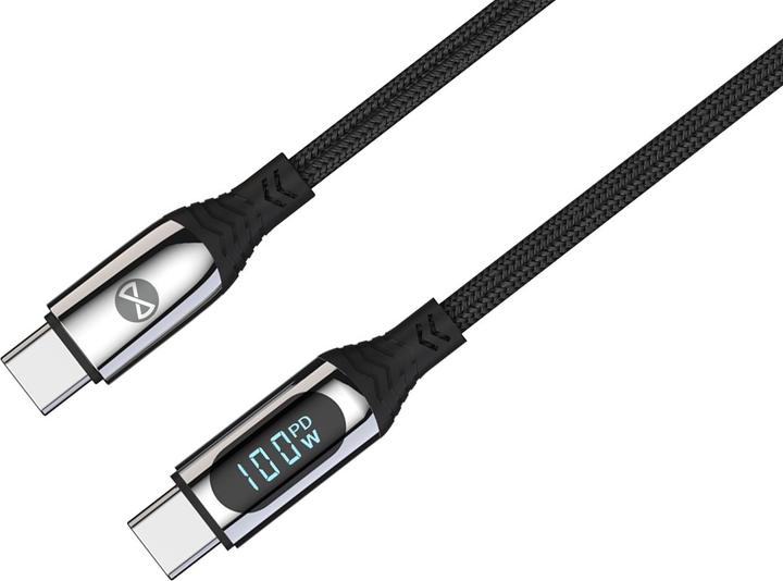 Produktbild Forever LCD-Kabel USB-C - USB-C 1,0 m 100W schwarz (1 m, USB 3.2 Gen 1, 100 W)