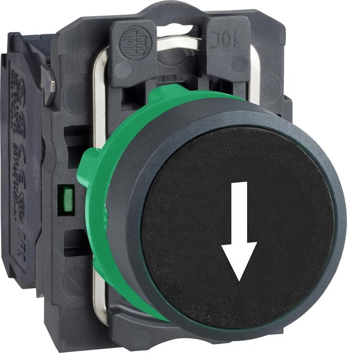 Produktbild Schneider Electric Pushbutton 22mm Black 1NO Dwn Arrow