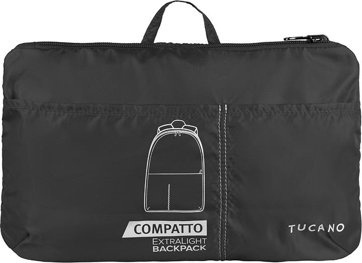 Produktbild Tucano Compatto Eco XL -kokoontaitettava reppu, musta