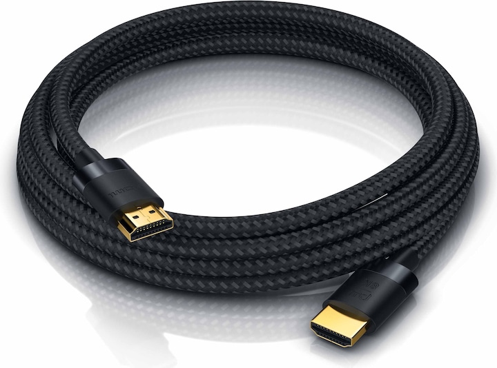 Actual product image Primewire HDMI Cable 2.1, 8K @ 120Hz / 4K @ 240Hz DSC, Ultra High Speed, Nylon Jacket, HDR, ARC (1 m, HDMI)