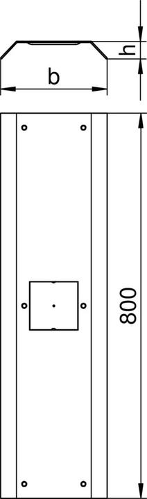 Actual product image OBO Bettermann Device connection cover for Telitank- 7404852 (80 cm)