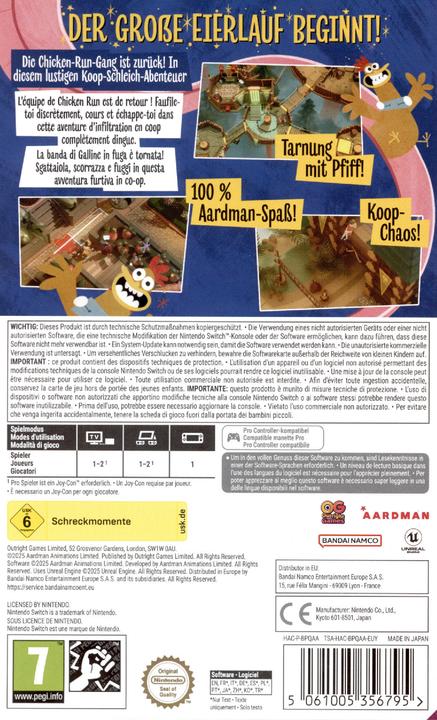 Image du produit Outright Games Chicken Run: Eierlauf (Switch, DE, IT, FR)