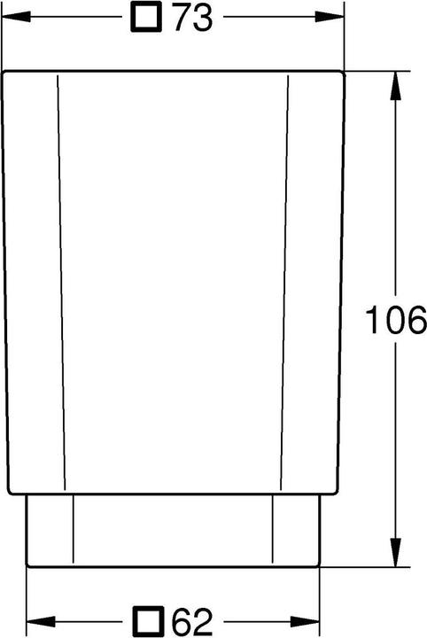 Productafbeelding Grohe Selectie Kubus Kristalglas (8,5 x 11,5 x 16,5 cm)