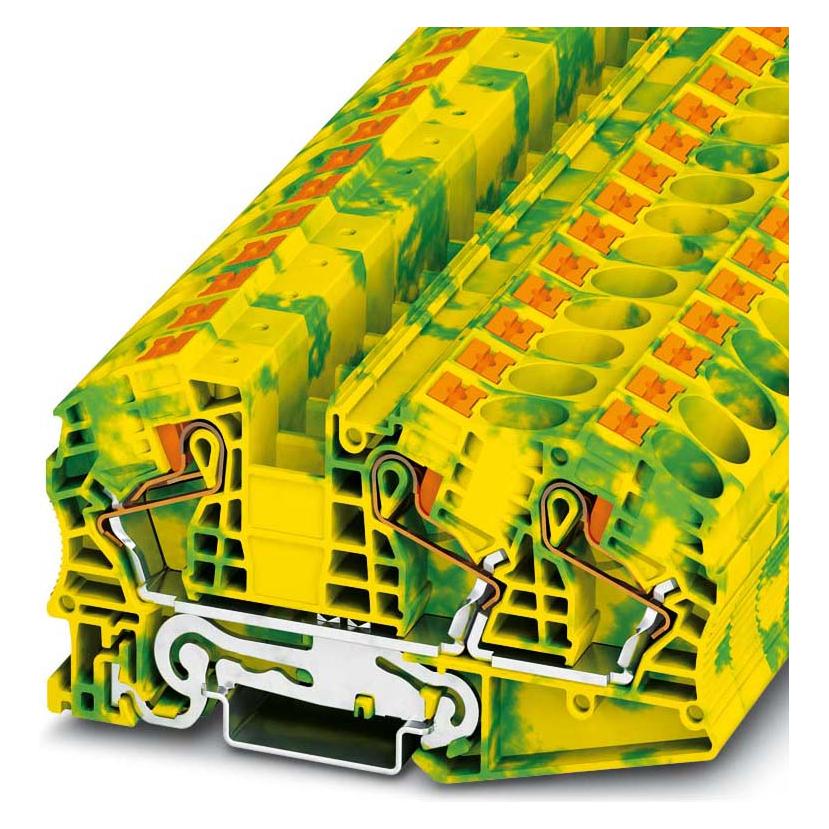 Phoenix Contact Schutzleiter-Reihenklemme, Elektronikkabel + Stecker, Grün