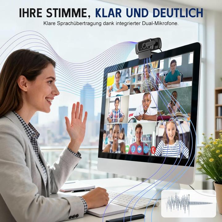 Actual product image Yimona 4K Webcam W12 mit Sony-Sensor und Autofokus