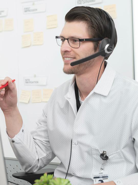 Image du produit Koss CS300 Casques de communication USB, supra-auriculaires, filaires, microphone, noir (Filaire, USB-A)