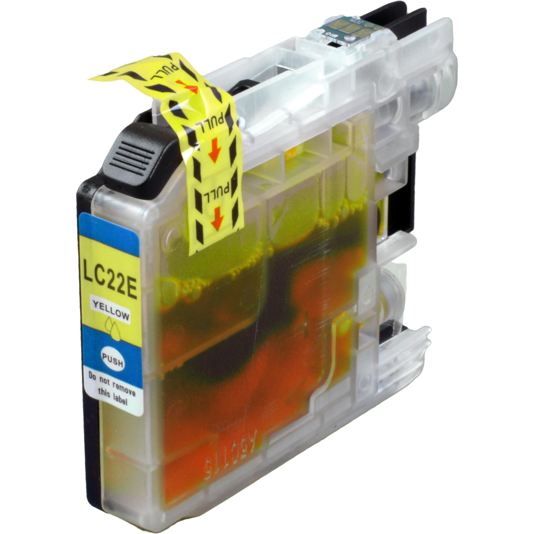 Ampertec, Druckerpatrone, Tinte kompatibel mit Brother LC-22U Y yellow (Y)