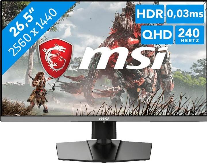 Actual product image MSI MAG 272QP QD-OLED X24 (2560 x 1440 pixels, 26.50")