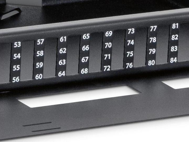 Produktbild Triton RAB-FO-X76-A1 - Ausziehbares Opto-Patch-Panel 1HE für 24 LC-D Stecker quad, RAL 9005, schwarz