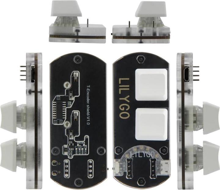 Actual product image Lilygo T-Encoder Shield V1.0 2-Key Macro Pad
