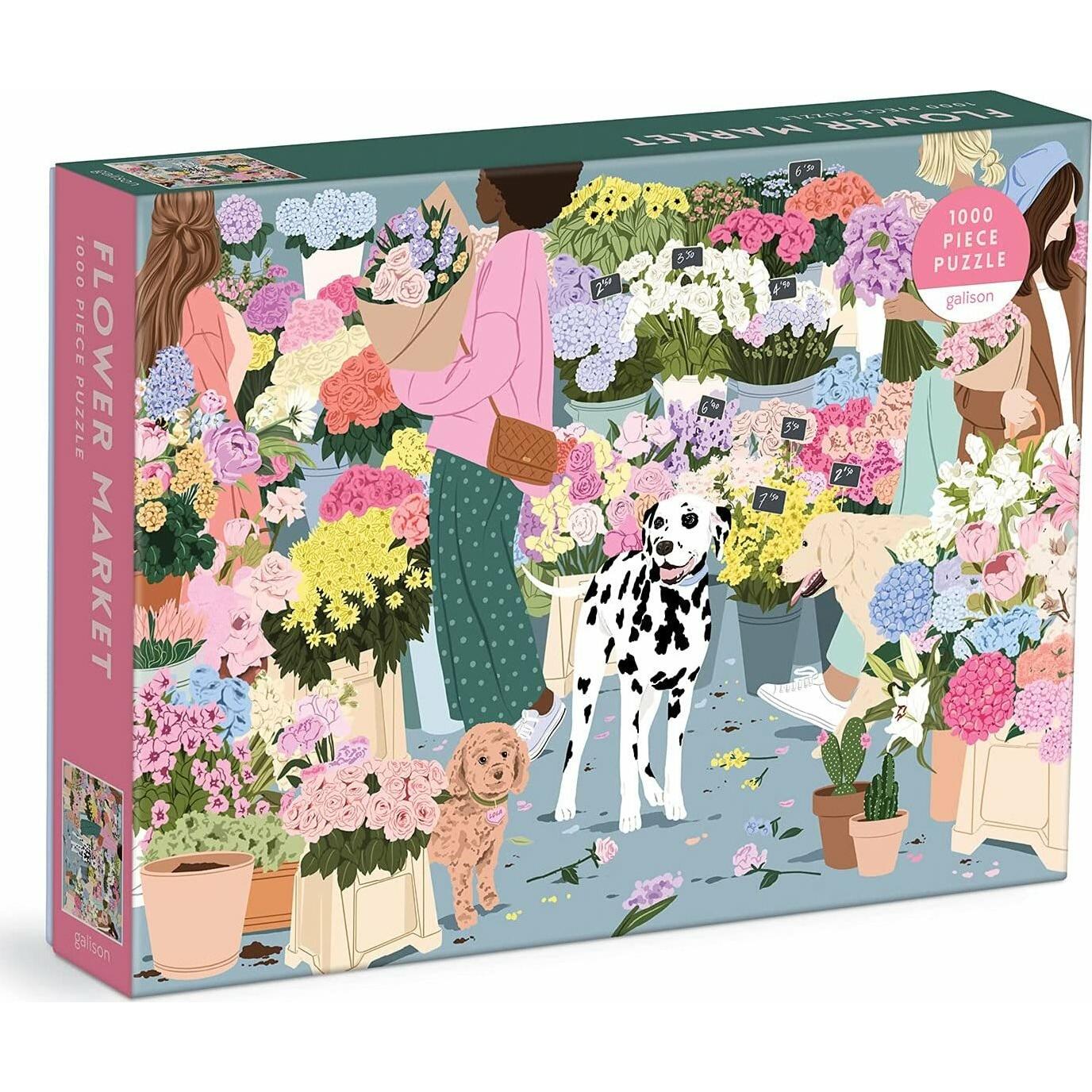 Flower Market 1000 Piece Puzzle, Ratgeber von Galison