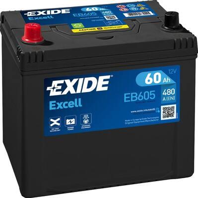 Actual product image Exide Excell (12 V, 60 Ah, 390 A)