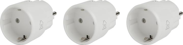Produktbild Deltaco Mini Schuko-Steckdose - 3er Pack, weiss