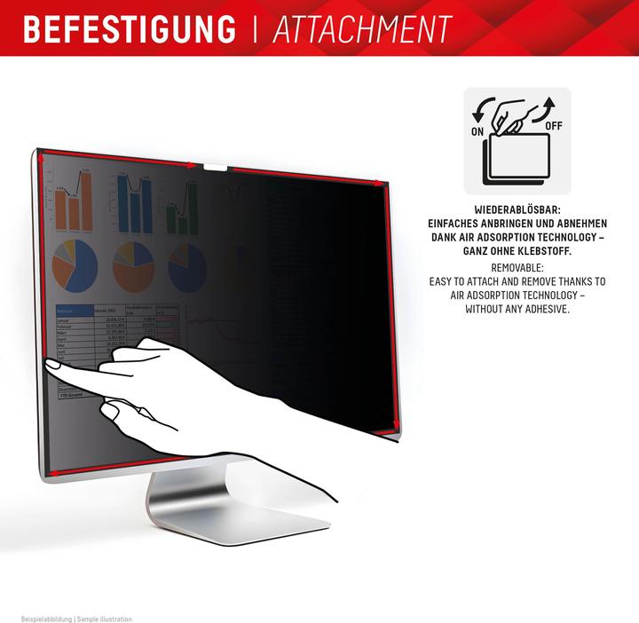 Produktbild Displex Privacy Safe, Desktop Monitor Blickschutzfilter (24.49")