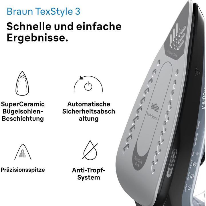 Produktbild Braun TexStyle 3 SI3055BK (2400 W, 180 g/min)
