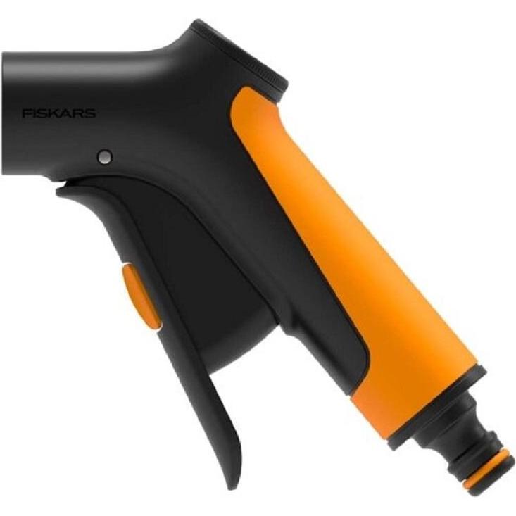 Fiskars, Ugelli + Vaporizzatori giardino, Pistola a spruzzo Multi, FiberComp, 5 funzioni, portata regolabile in continuo, blocco On/Off