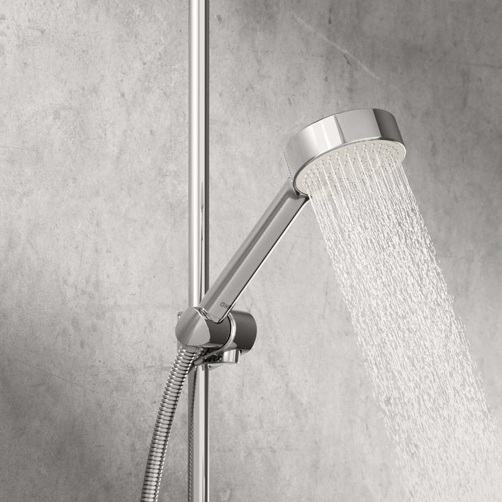 Produktbild Hansa Hansabasicjet Handbrause, Anti-Kalk-Technik, Durchmesser 95 mm, Eco-Durchfluss, 3-strahlig, 44 (3 Strahlarten, 18 l/min)