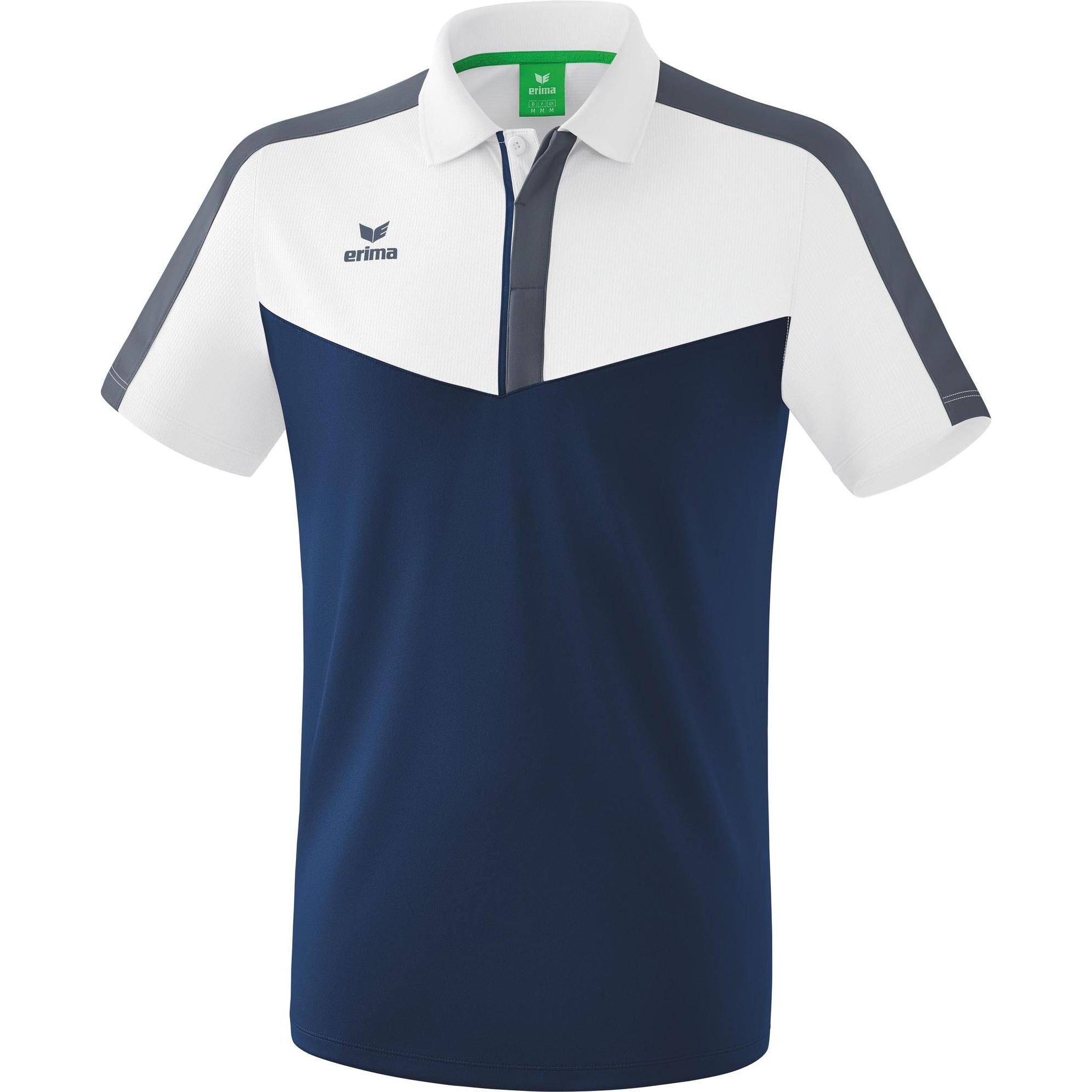 Erima, Herren, Shirt, Squad Poloshirt, Weiss, (M)