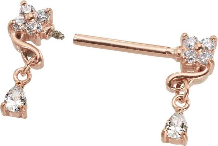Immagine prodotto Bijouteria Piercing petto (Acciaio chirurgico 316L, Rivestimento in PVD (colore oro))